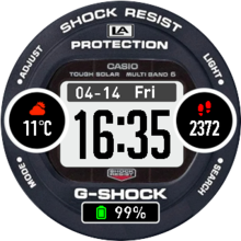 Casio G-Shock con soporte 26w