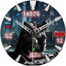 Batman con animacion en ojos y Batiseñal