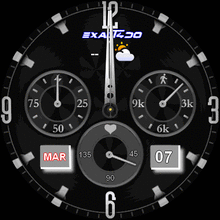 Hublot con fecha y clima