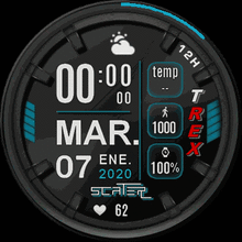 digital en varios colores