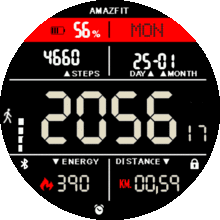 Adapted Digital Sport LCD Black-Red