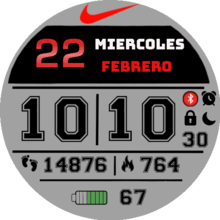 Nike con iconos de estado